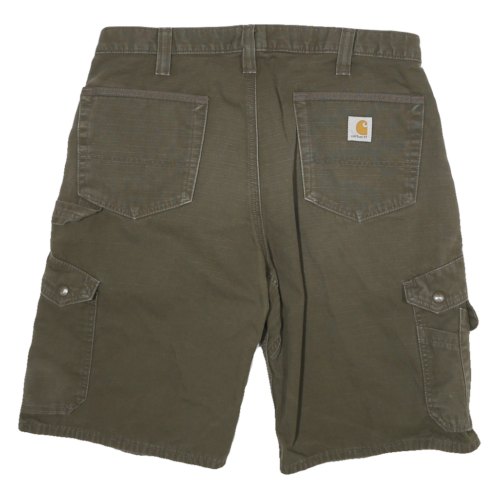 CARHARTT Mens Shorts Green Cargo L W34 Durable Cotton Blend Workwear