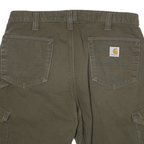 CARHARTT Mens Shorts Green Cargo L W34 Durable Cotton Blend Workwear