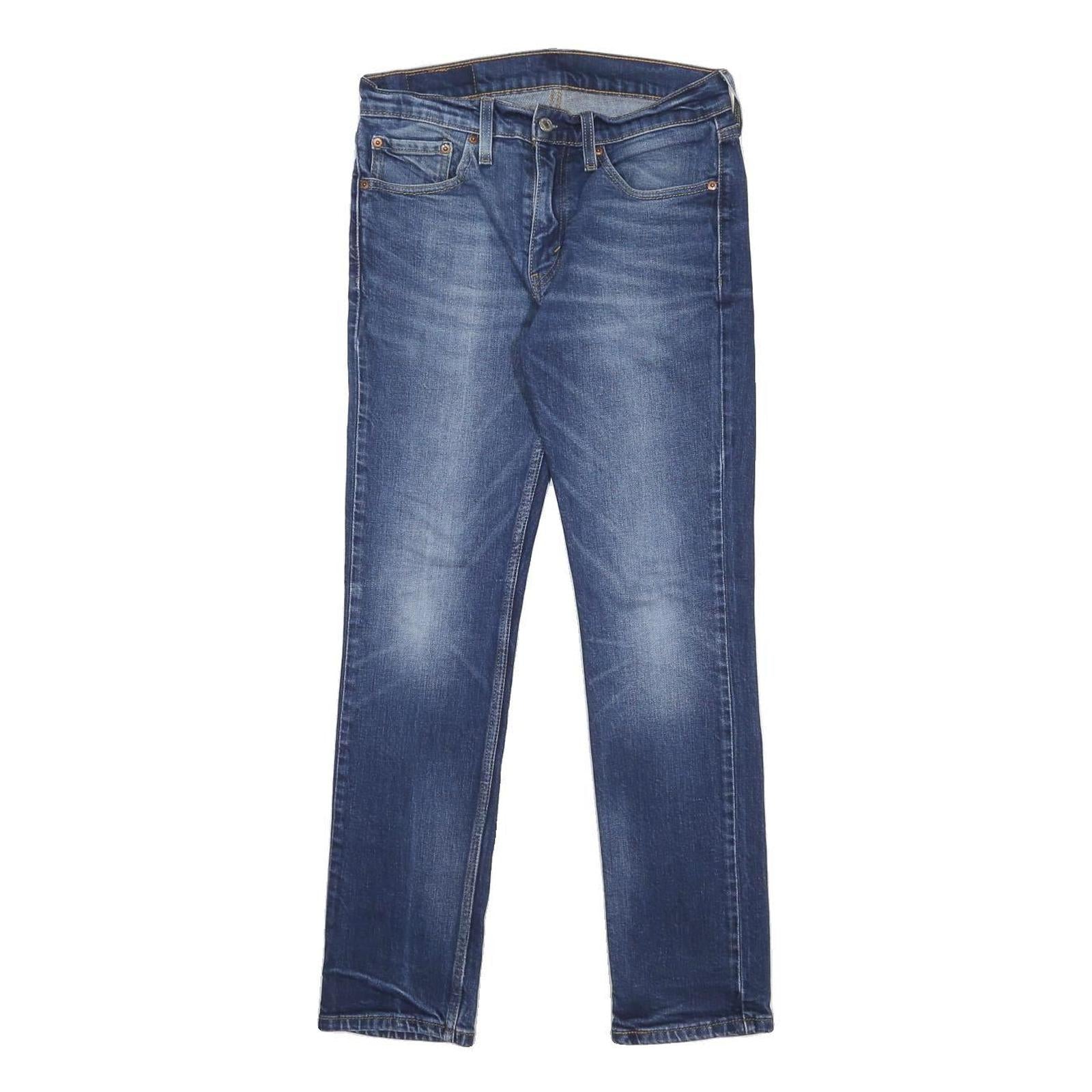 LEVI'S 511 Mens Slim Jeans Blue Denim Medium W31 L32 Classic Cotton Blend Zip