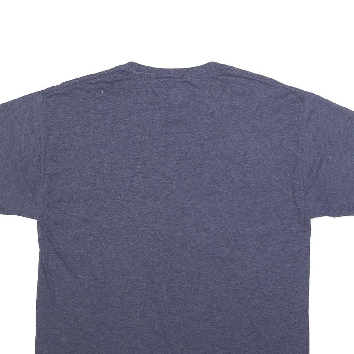 CHAMPION Mens Blue Graphic T-Shirt M Short Sleeve Crew Neck NHL Logo