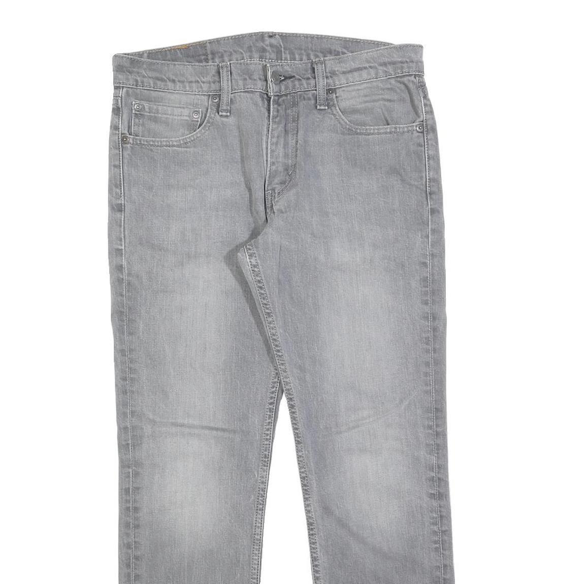 LEVI'S 511 Slim Mens Jeans Grey Slim Straight Denim Medium W32 L30 Stylish