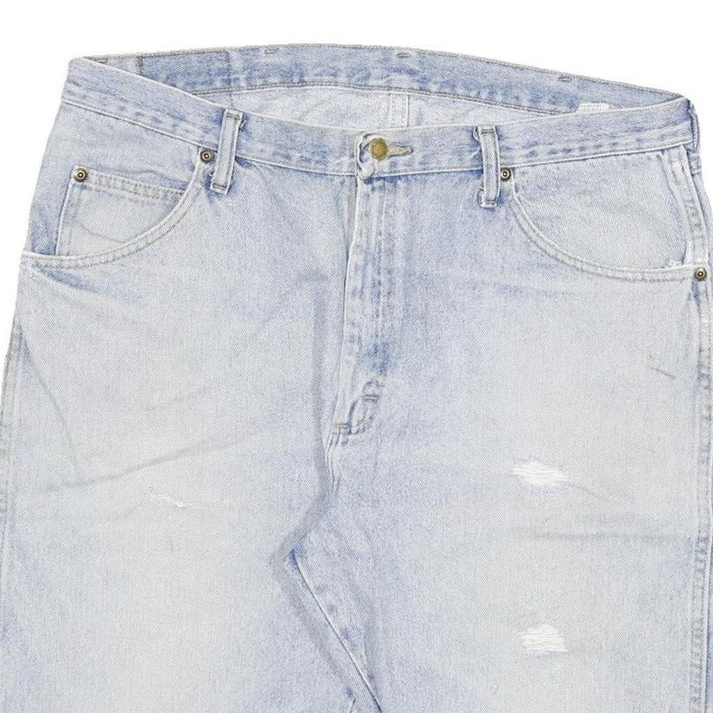 WRANGLER Mens Shorts Blue Denim Casual 2XL W36 Classic Cotton Blend