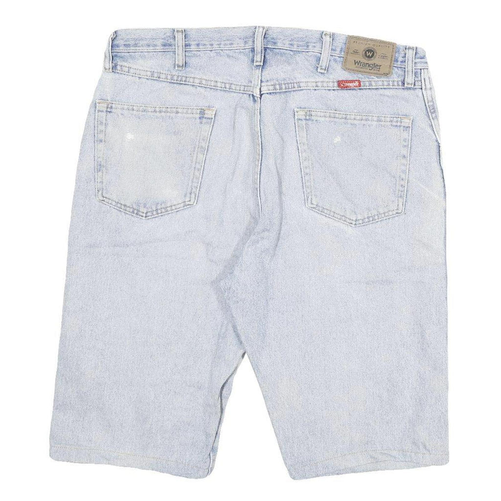 WRANGLER Mens Shorts Blue Denim Casual 2XL W36 Classic Cotton Blend