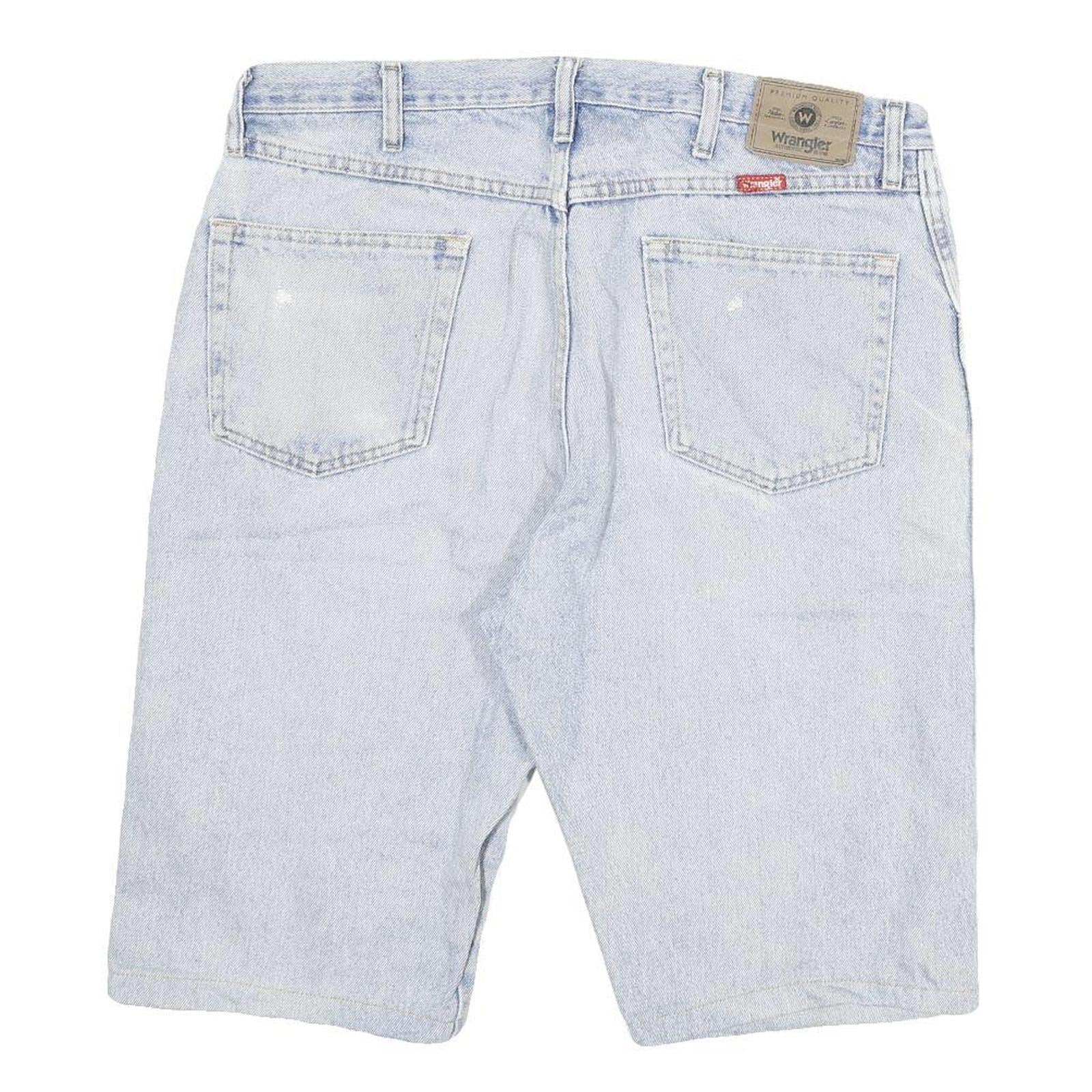 WRANGLER Mens Shorts Blue Denim Casual 2XL W36 Classic Cotton Blend