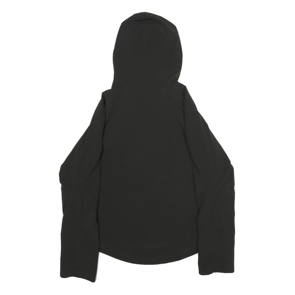 PUMA Womens Black Jacket S Polyester Zip Hooded Plain Sportswear Activewear