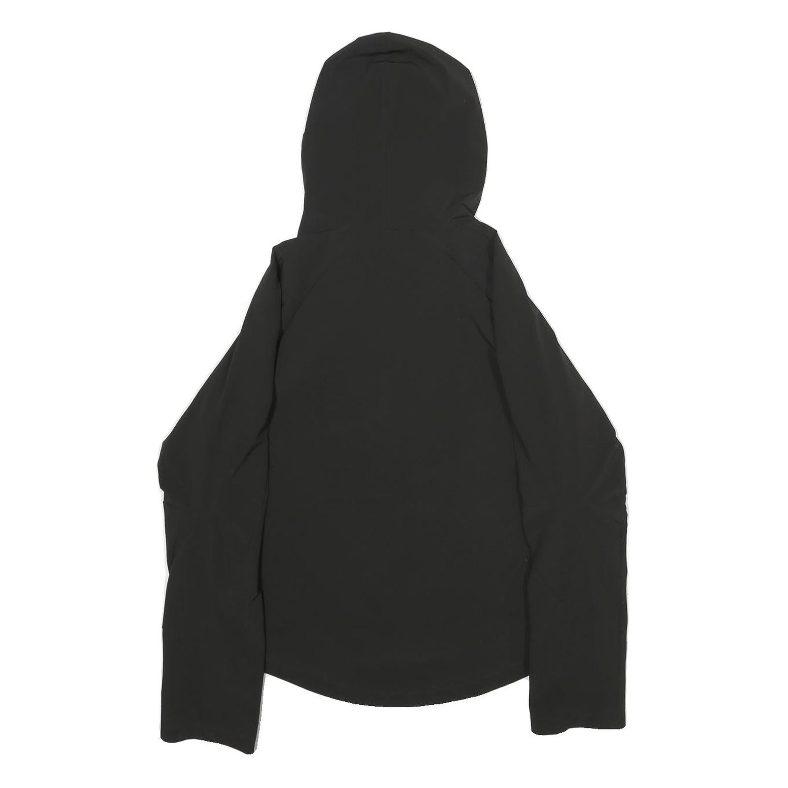 PUMA Womens Black Jacket S Polyester Zip Hooded Plain Sportswear Activewear