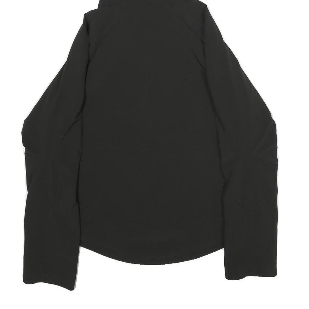 PUMA Womens Black Jacket S Polyester Zip Hooded Plain Sportswear Activewear