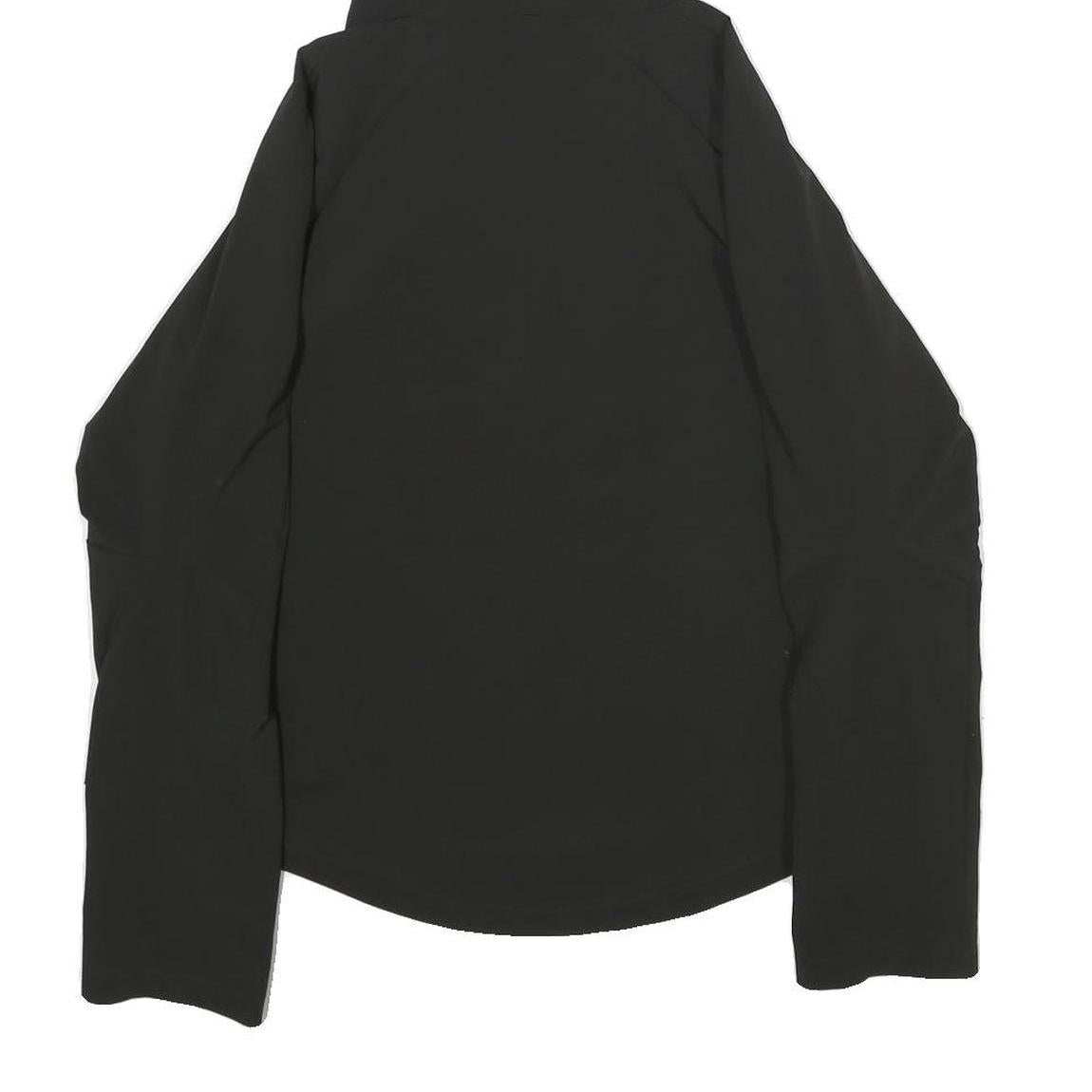 PUMA Womens Black Jacket S Polyester Zip Hooded Plain Sportswear Activewear