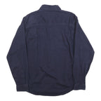 CARHARTT Mens Navy Blue Work Shirt S Button-Down Cotton Blend Utility Style