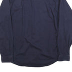 CARHARTT Mens Navy Blue Work Shirt S Button-Down Cotton Blend Utility Style