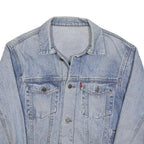 LEVI'S Womens Blue Denim Jacket M Cotton Button Plain Classic Fit Casual