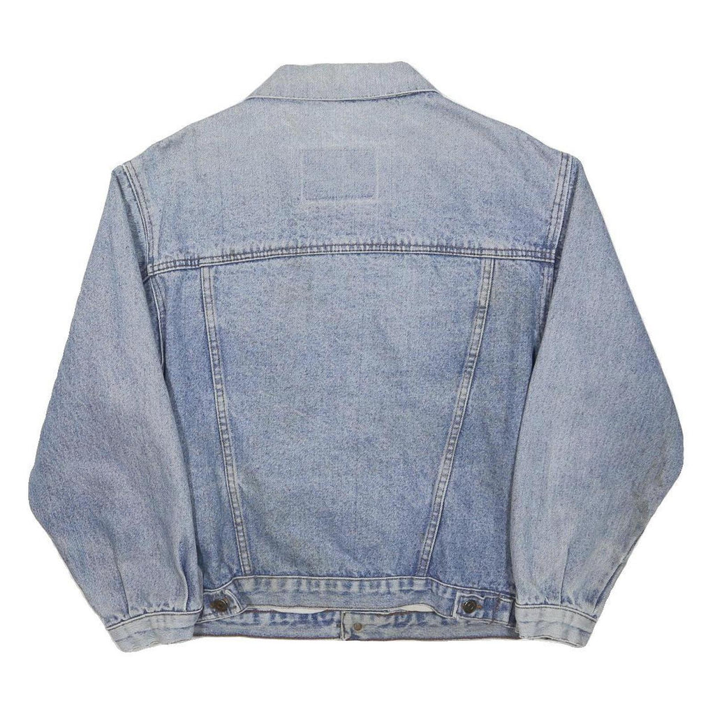 LEVI'S Womens Blue Denim Jacket M Cotton Button Plain Classic Fit Casual