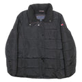 TOMMY HILFIGER Womens Black Puffer Jacket L Polyester Quilted Zip Pocket