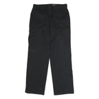 DICKIES Womens Black Regular Fit Straight Leg Trousers W32 L33 Workwear Zip