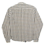 DKNY Mens Shirt Grey Check Long Sleeve XL