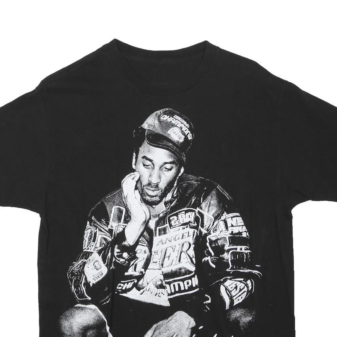 Mens Black Graphic T-Shirt M Short Sleeve Crew Neck Mamba Mentality