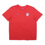 NIKE Mens Red USA Pulisic Graphic T-Shirt XL Short Sleeve Crew Neck
