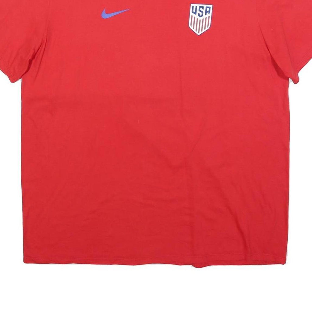 NIKE Mens Red USA Pulisic Graphic T-Shirt XL Short Sleeve Crew Neck