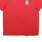 NIKE Mens Red USA Pulisic Graphic T-Shirt XL Short Sleeve Crew Neck