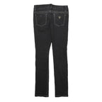 GUESS Womens Slim Black Denim Jeans Cotton Blend W24 L26 Zip Pockets