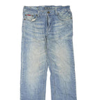 BLY Mens Light Blue Regular Straight Denim Jeans W30 L32 Casual Wear Zip Closure