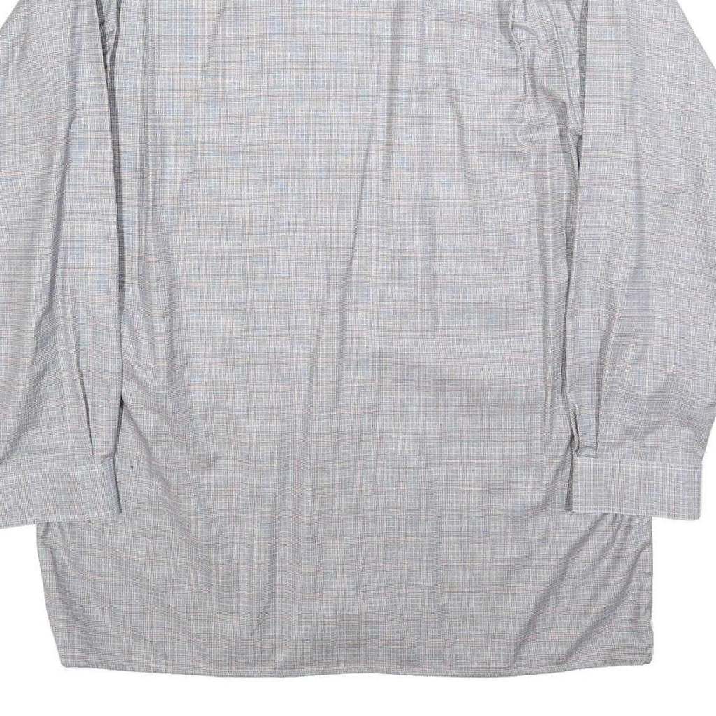 SIRNA Mens Grey Shirt L Cotton Blend Classic Fit Button Front Pocket Casual