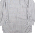SIRNA Mens Grey Shirt L Cotton Blend Classic Fit Button Front Pocket Casual
