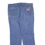 WRANGLER Mens Regular Fit Blue Denim Jeans W36 L30 Classic Cotton Blend Zip