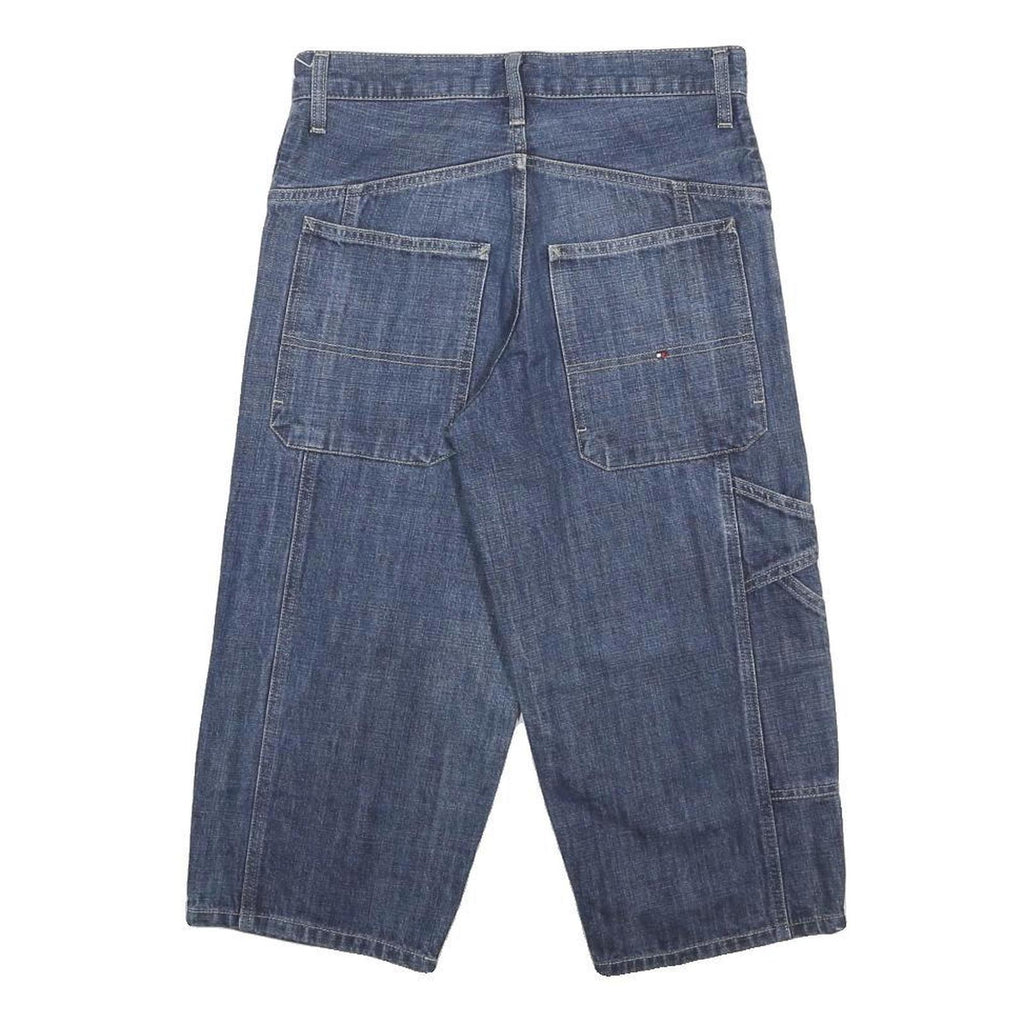 TOMMY HILFIGER Womens Shorts Blue Denim Casual M W28 Cotton Comfort Fit