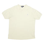 POLO RALPH LAUREN Mens White Cotton Short Sleeve Polo Shirt XL Classic Fit