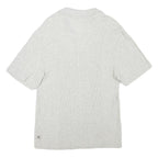 CALVIN KLEIN JEANS Mens Grey Short Sleeve Plain Polo Shirt L Cotton Blend Casual