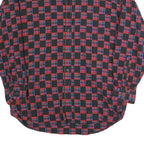 COLDOR Mens Red & Black Check Shirt XL Cotton Blend Long Sleeve Casual