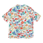 GERRY WEBBER Womens White Floral Print Shirt L Summer Patterned Lightweight