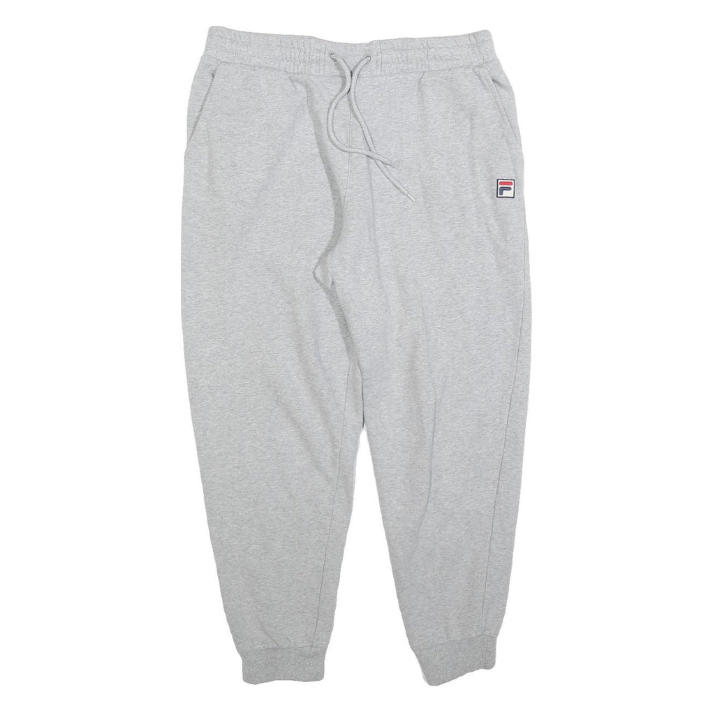 FILA Womens Joggers Grey L W32 L26 Cotton Blend Regular Tapered Fit Relaxed