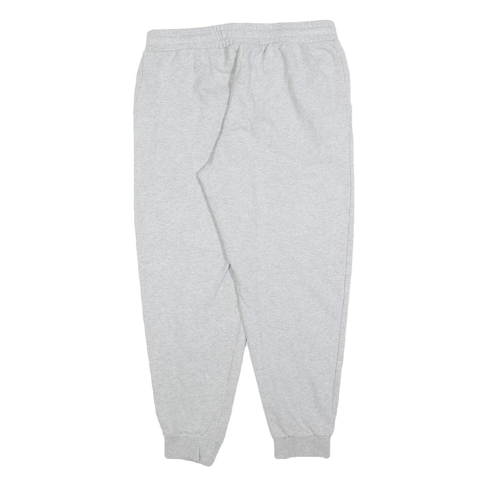 FILA Womens Joggers Grey L W32 L26 Cotton Blend Regular Tapered Fit Relaxed