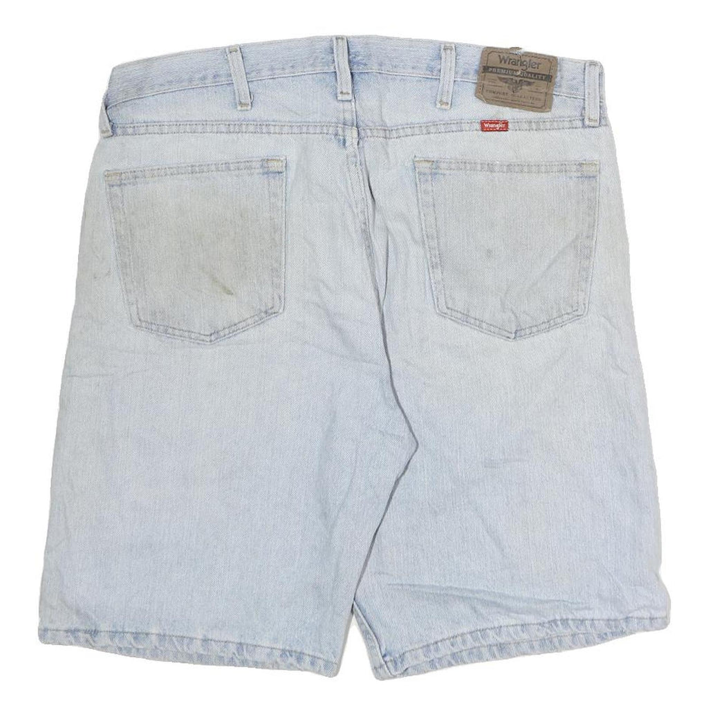 WRANGLER Mens Denim Blue Shorts L W38 Classic Fit Casual Cotton
