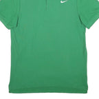 NIKE Mens Green Polo Shirt XL Cotton Blend Short Sleeve Plain Casual Golf