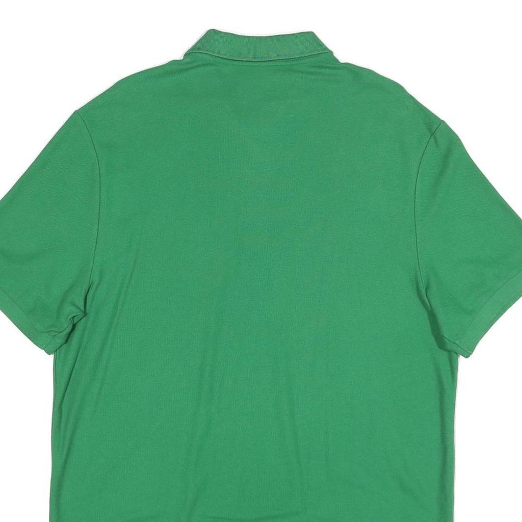 NIKE Mens Green Polo Shirt XL Cotton Blend Short Sleeve Plain Casual Golf