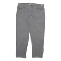 CARHARTT Mens Relaxed Fit Jeans Grey Cotton Blend Zip W38 L29 Workwear Durable