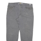 CARHARTT Mens Relaxed Fit Jeans Grey Cotton Blend Zip W38 L29 Workwear Durable