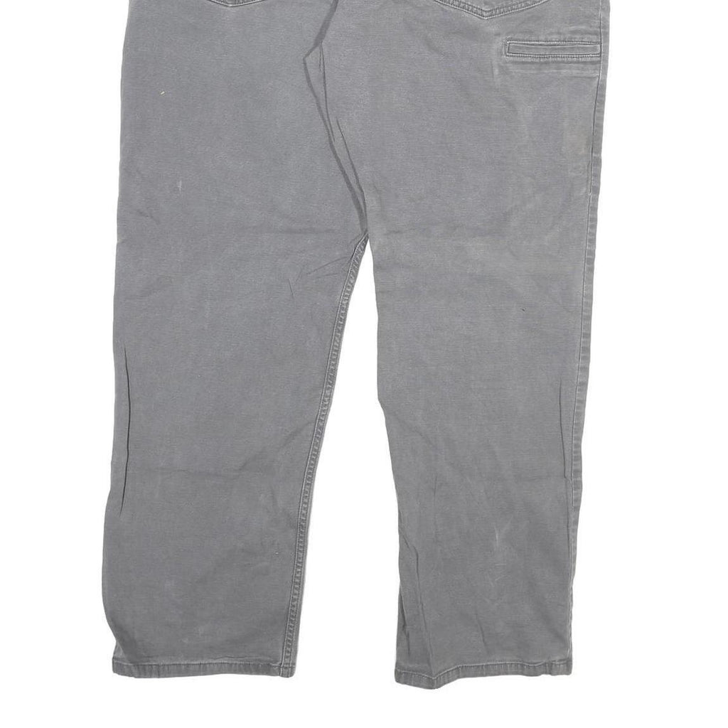 CARHARTT Mens Relaxed Fit Jeans Grey Cotton Blend Zip W38 L29 Workwear Durable