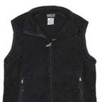 PATAGONIA Womens Black Zip Fleece Vest L Polyester Outdoor Casual Warm