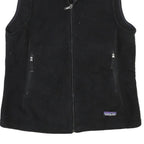 PATAGONIA Womens Black Zip Fleece Vest L Polyester Outdoor Casual Warm