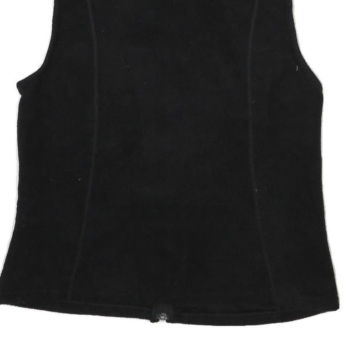 PATAGONIA Womens Black Zip Fleece Vest L Polyester Outdoor Casual Warm
