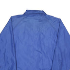 PORT AND COMPANY Mens Blue Nylon Button Jacket XL Plain Lightweight Casual