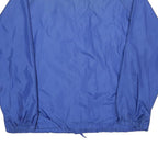 PORT AND COMPANY Mens Blue Nylon Button Jacket XL Plain Lightweight Casual