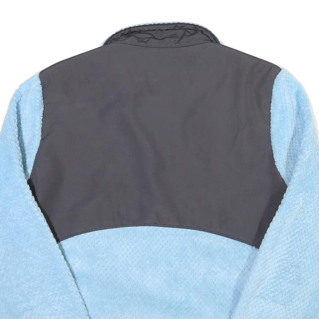 FILA Womens Blue & Grey Sport Zip Jacket L Polyester Blend Fleece Casual