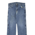 DICKIES Mens Blue Regular Fit Straight Denim Jeans W33 L32 Workwear Cotton Blend