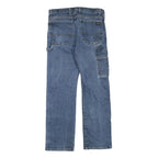 DICKIES Mens Blue Regular Fit Straight Denim Jeans W33 L32 Workwear Cotton Blend