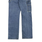 DICKIES Mens Blue Regular Fit Straight Denim Jeans W33 L32 Workwear Cotton Blend